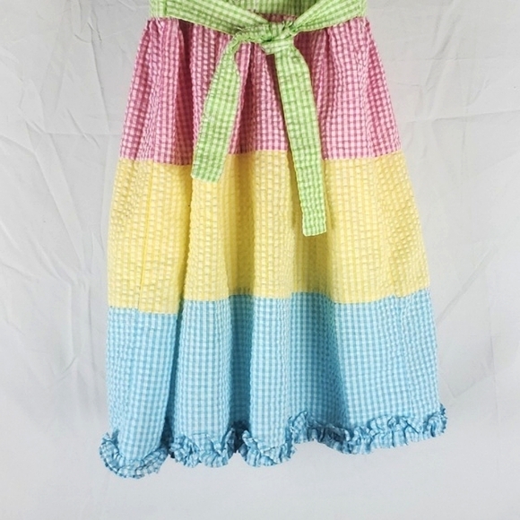 Vintage Rainbow Gingham Fish Dress - Picture 8 of 10